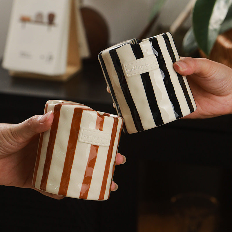Striped Ceramic Mug