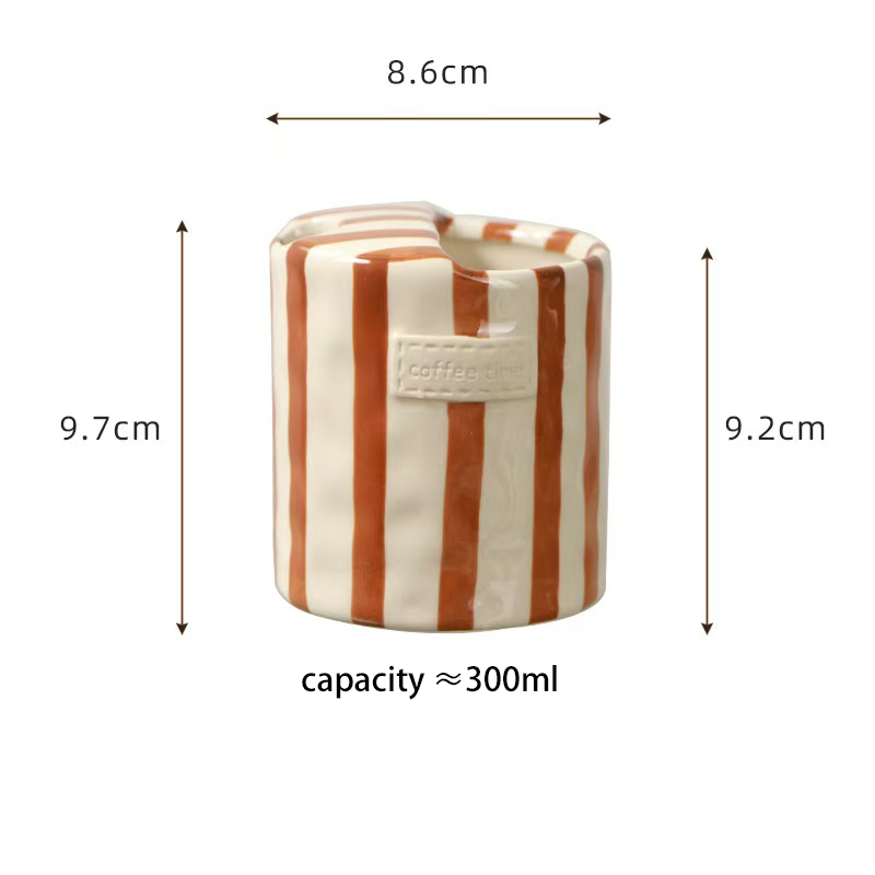 Striped Ceramic Mug